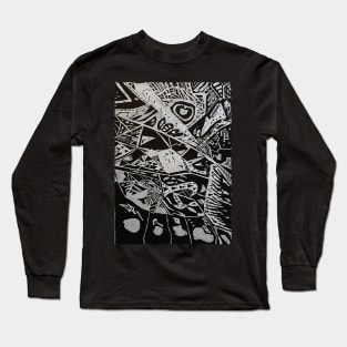 Zentangle Art - Three Long Sleeve T-Shirt